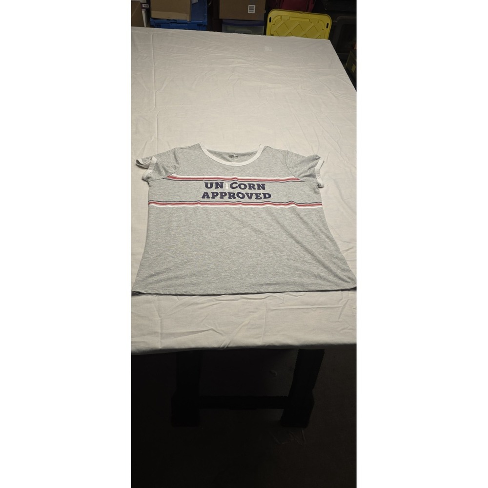 Joe Boxer brand "Unicorn Approved" ringer T-shirt Size 1X